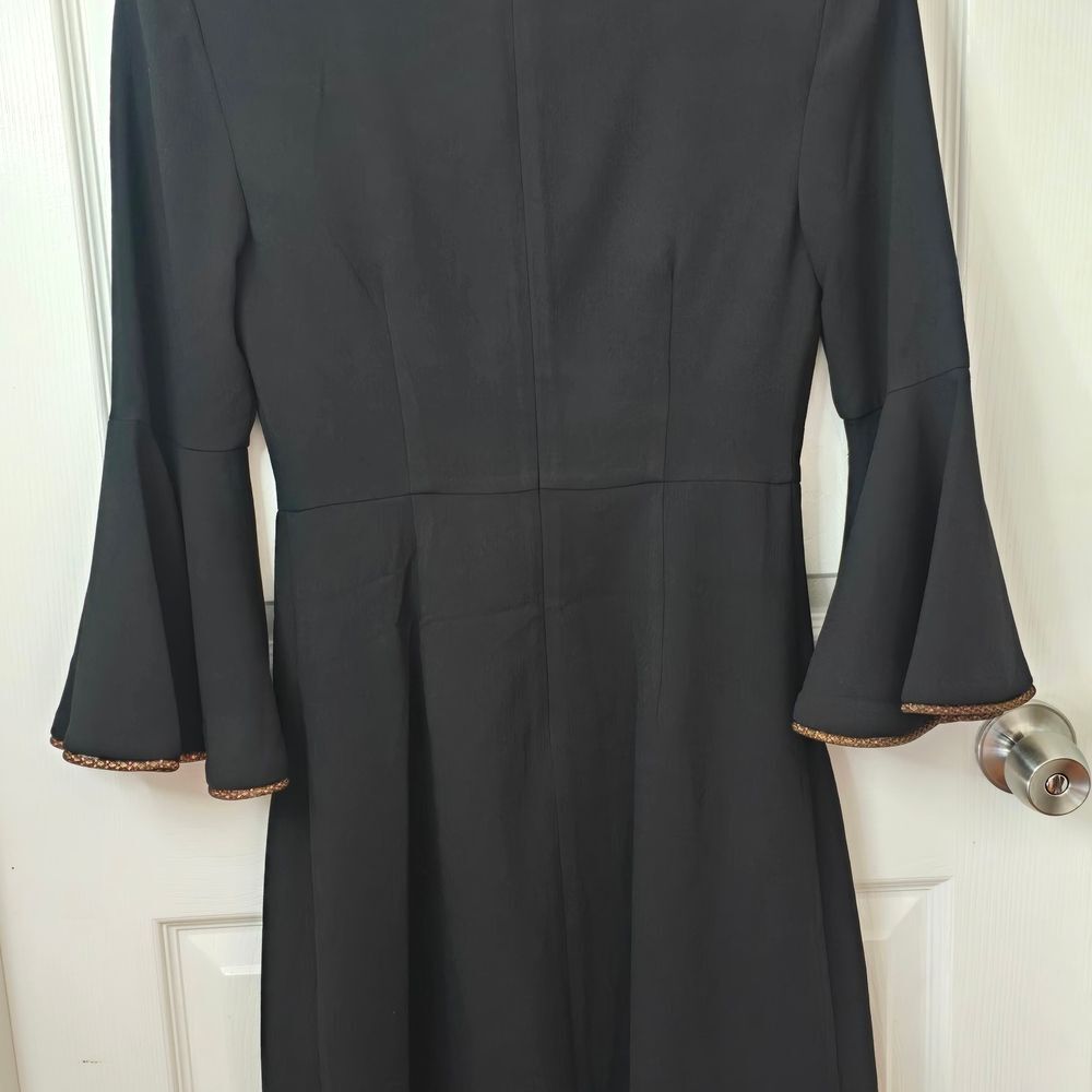 Trina Turk Black Dress with Gold Accents - Picture 6 of 6